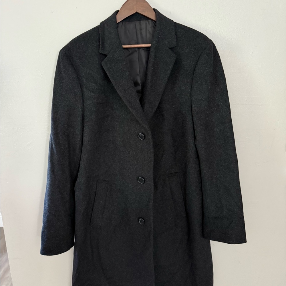 Kenneth Cole Charcoal Trench Coat